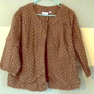 Craft & Barrow Snap Button Blazer